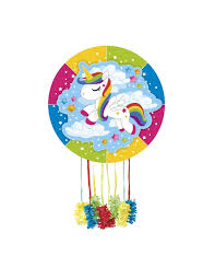 PIÑATA UNICORNIO PARTY 1 UD CUMPLEAÑOS FELIZ
